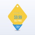 Special offer sale tag discount symbol retail sticker sign price. VECTOR. Royalty Free Stock Photo