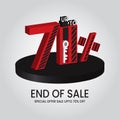 Special offer sale upto 20% off Vector illustration