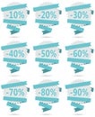 Special offer sign label icons set vector Royalty Free Stock Photo