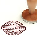 Special Offer Stamp Showing Discount Bargain Product Royalty Free Stock Photo