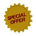 Special offer sticker or label