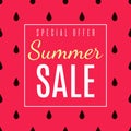 Special Offer for Summer Sales Flat Advertisement