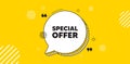 Special offer symbol. Sale sign. Chat speech bubble banner. Vector Royalty Free Stock Photo