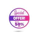 Special Offer vector, icons and images Royalty Free Stock Photo