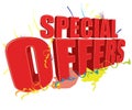 Special offers 3D Royalty Free Stock Photo