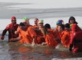 Special Olympics Nebraska Polar Plunge with costumed participants