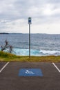 Special parking place spot and marking sign Royalty Free Stock Photo