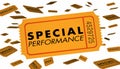 Special Performance Concert Theatre Play Recital Ticket Royalty Free Stock Photo