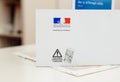 Special postal envelope of with the logo of The Ministry of the