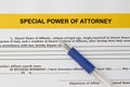 Special power of attorney concept Royalty Free Stock Photo