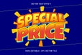 Special Price Vector Text Effect