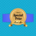 Special Price Best Offer Hot Golden Label Seal Royalty Free Stock Photo