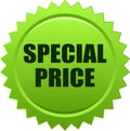 Special price seal stamp badge green Royalty Free Stock Photo