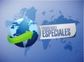 special promotions in Spanish global sign concept