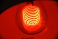 A special red light bulb