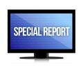 Special report monitor Royalty Free Stock Photo