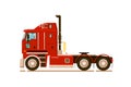 Special road truck transport on white background