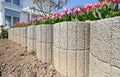 Special round concrete rings for fencing various and uneven places in the garden