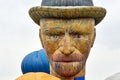 Special shape hot air balloon in shape of head of Vincent van Gogh