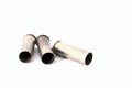 .38 special shell casings isolated on white background Royalty Free Stock Photo