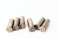 .38 special shell casings isolated on white background Royalty Free Stock Photo