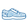 Special Sports Shoes doodle icon hand drawn illustration Royalty Free Stock Photo