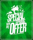 Special spring offer poster design