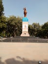 A statue of great indian queen laxmibai in jhansi