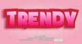 Text effect design, editable text, vector template, easy customize Royalty Free Stock Photo