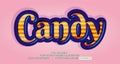 Text effect design, editable text, vector template, easy customize Royalty Free Stock Photo