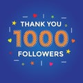 Special Thanks 1000 Followers for Social Media Followers Appreciate