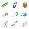 Special unit icons set, isometric style