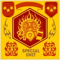 Special unit military patch - vector set