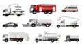 Special Vehicles Realistic Set Royalty Free Stock Photo