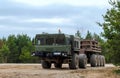 Special wheeled chassis VOLAT MZKT-792911 12Ãâ12 for a self-propelled launcher P222 of the Russian