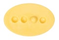 Special yellow soap, isolated