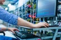 IT specialist working in bitcoin and crypto currency mining farm