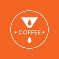 Speciality coffee logo icon, vector illustration