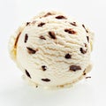 Speciality Italian stracciatella ice cream scoop Royalty Free Stock Photo