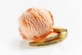 Speciality Italian sweet melon ice-cream Royalty Free Stock Photo