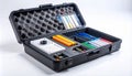 Specialized Technical Equipment Kit in Protective Case Royalty Free Stock Photo