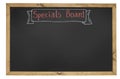 Specials board Royalty Free Stock Photo