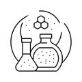 specialty chemicals line icon vector illustration