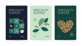 Specialty Coffee Packaging. Mockup for pack