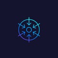 Specific icon, linear vector