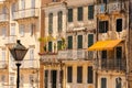 Specific old Corfu Town facades, Greece