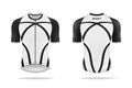 Specification Cycling Jersey template Royalty Free Stock Photo