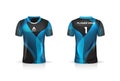 Specification Soccer Sport , Esport Gaming T Shirt Jersey template. mock up uniform . Vector Illustration Royalty Free Stock Photo