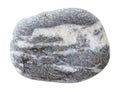 Specimen of greywacke stone isolated Royalty Free Stock Photo