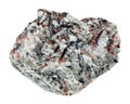 specimen of natural raw foyaite mineral cutout